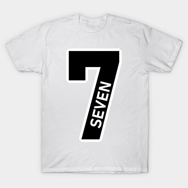 Number 7 T-Shirt by satyam012